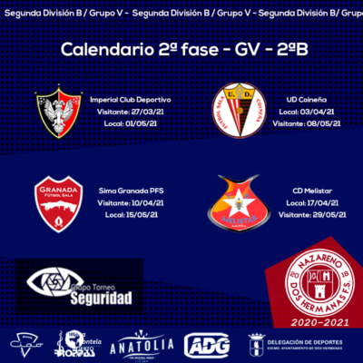 Calendario Segunda fase Nazareno
